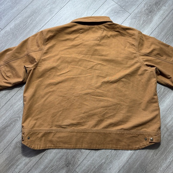 Carhartt Rugged Flex Work Jacket OJ5748-M Men's 3XL Brown Relaxed Fit - Picture 3 of 10